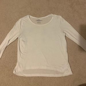 White Long Sleeve Shirt From American Eagle